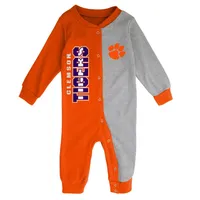 Clemson | Gen2 New Born Half Time Long Sleeve Snap Coverall Alumni Hall