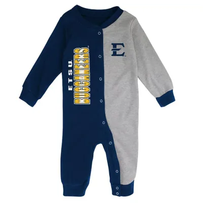 Bucs | Etsu Gen2 Infant Half Time Long Sleeve Snap Coverall Alumni Hall