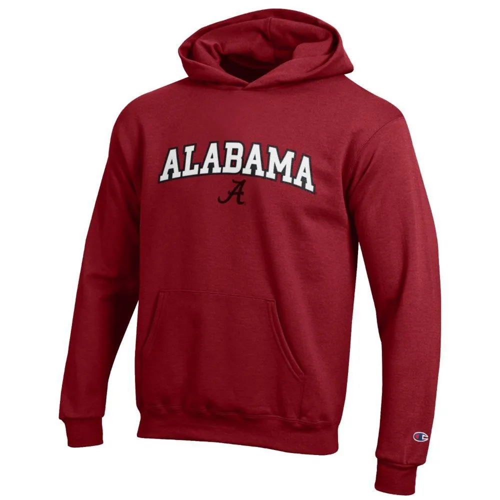 Bama | Alabama Champion Youth Embroidered Hoodie Alumni Hall