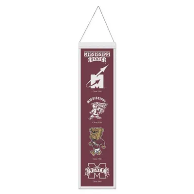  Bulldogs | Mississippi State Vault 8  X 32  Wool Banner | Alumni Hall