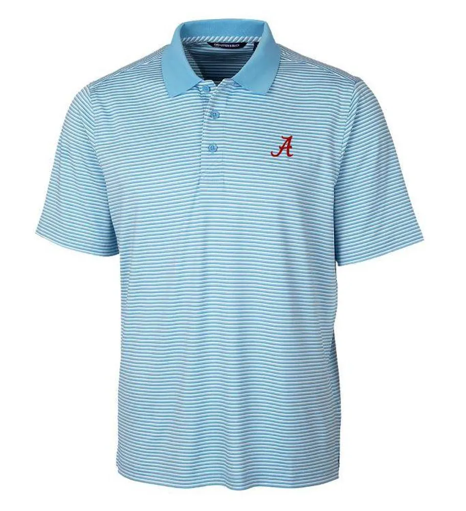 Cutter & Buck Men's Atlanta Braves Forge Tonal Stripe Polo Shirt