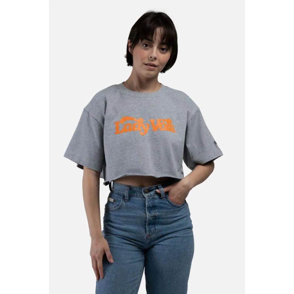 Vols | Tennessee Lady Track Solid Cropped Tee Alumni Hall