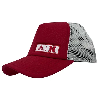  Huskers | Nebraska Adidas Foam Panel Trucker Hat | Alumni Hall