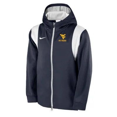 Wvu | West Virginia Nike Youth Therma Full Zip Hoodie Alumni Hall