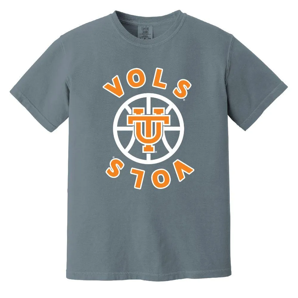 Vols Baseball Cartoon Short-Sleeve T-Shirt - Grey