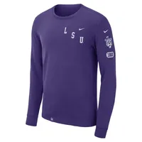 Lsu | Nike Men's Repeating Logo Cotton Long Sleeve Tee Alumni Hall