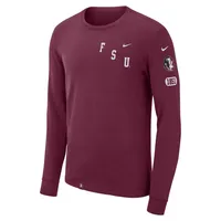 Fsu | Florida State Nike Men's Repeating Logo Cotton Long Sleeve Tee Alumni Hall