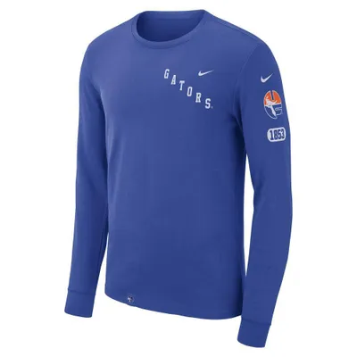 Gators | Florida Nike Men's Repeating Logo Cotton Long Sleeve Tee Alumni Hall