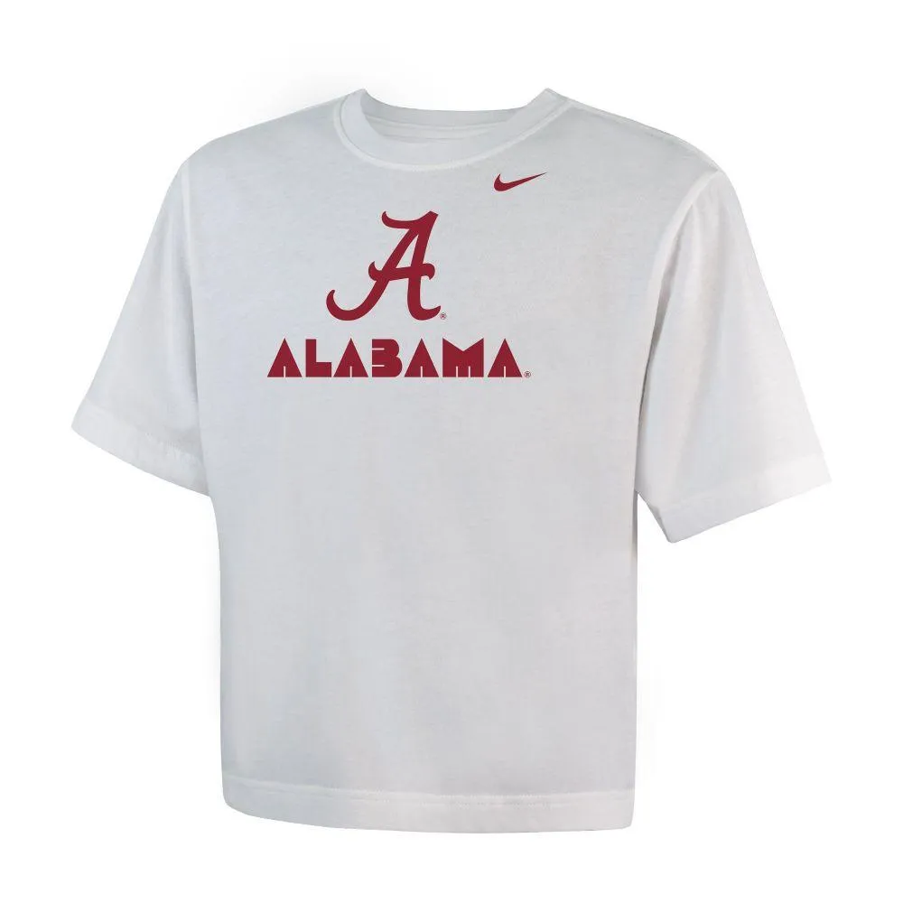 Bama | Alabama Nike Youth Girls Boxy Tee Alumni Hall