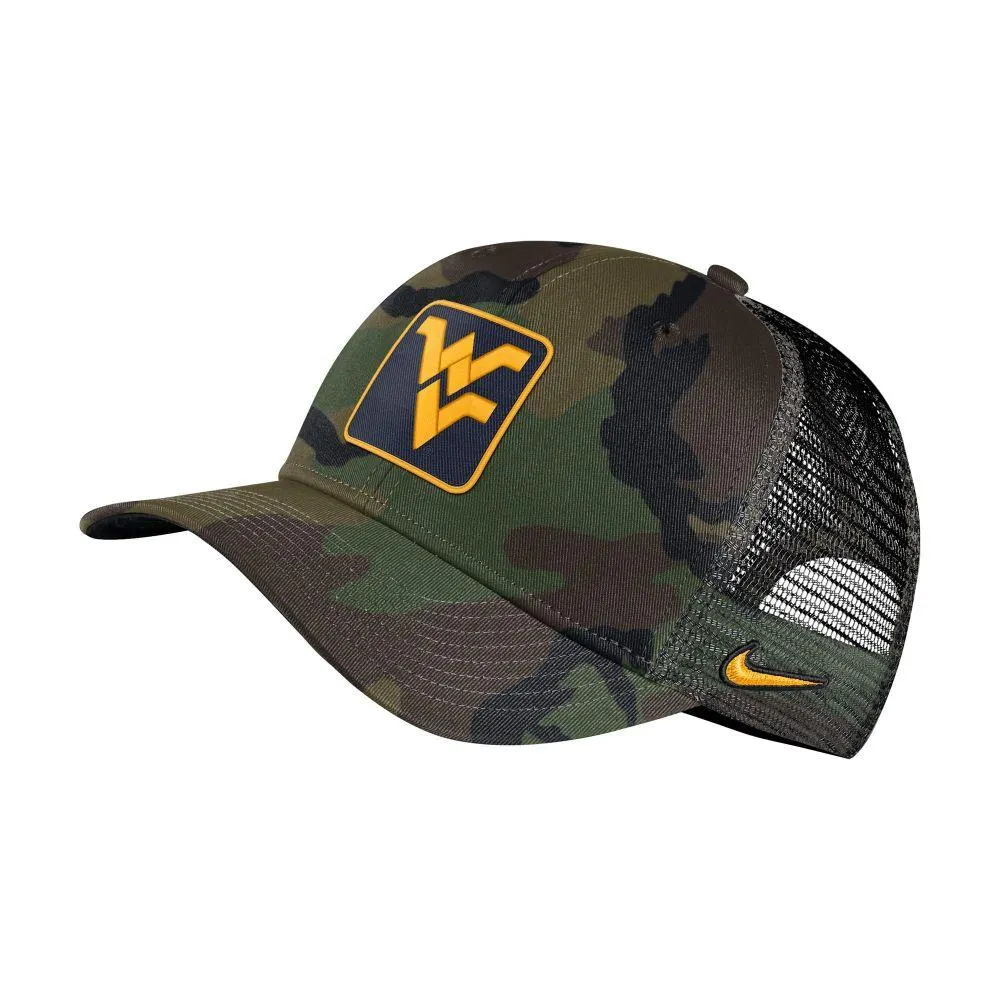  Wvu | West Virginia Nike C99 Camo Trucker Adjustable Cap | Alumni Hall