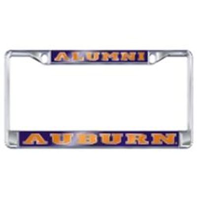  Auburn License Plate Frame Alumni Silver