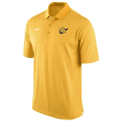 Wvu | West Virginia Vault Nike Stadium Stripe Polo Alumni Hall