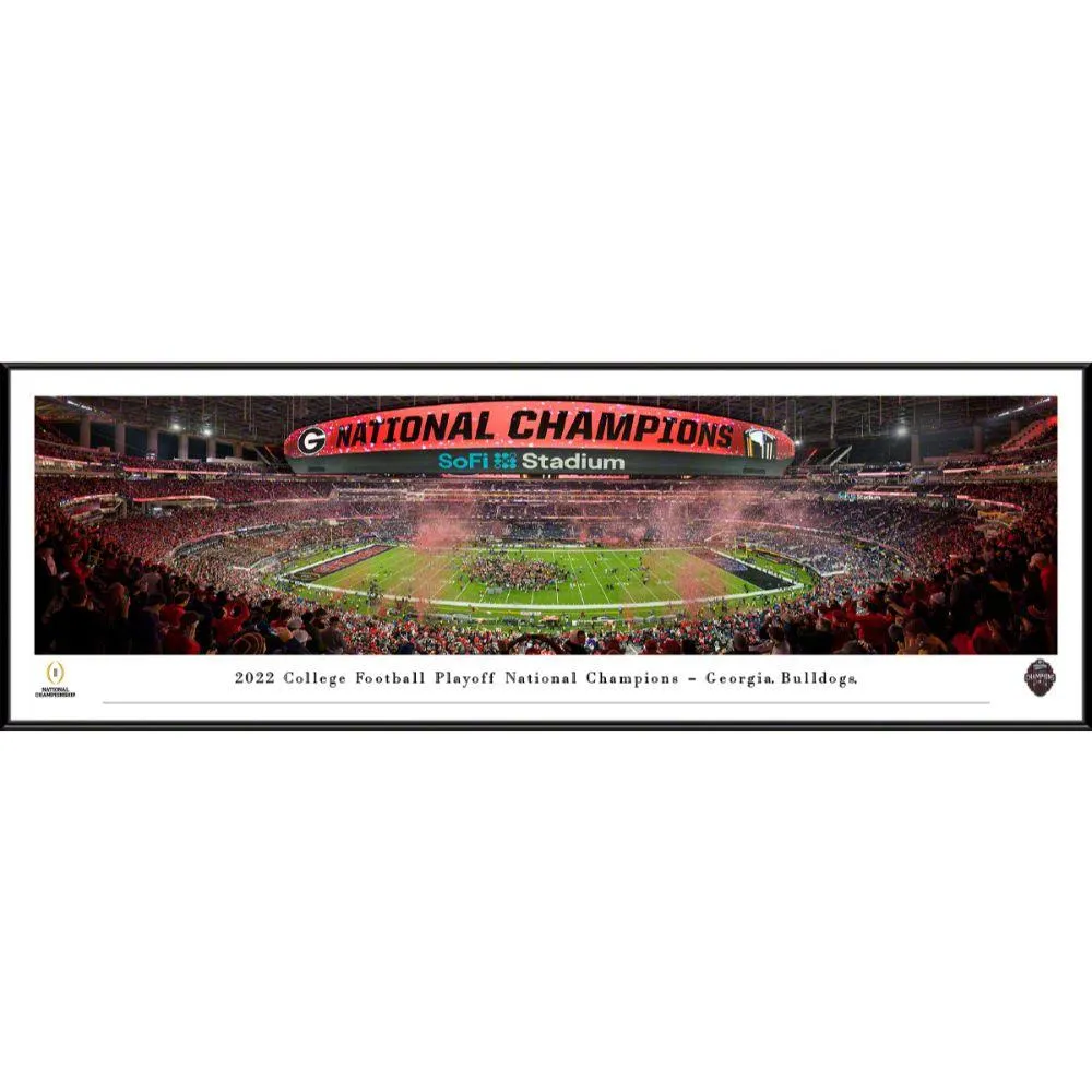 2023 College Football Playoff Back-to-Back National Champions Panoramic  Picture - Georgia Bulldogs