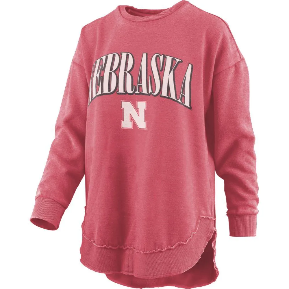 Huskers | Nebraska Pressbox Primetime Arch Poncho Pullover Alumni Hall