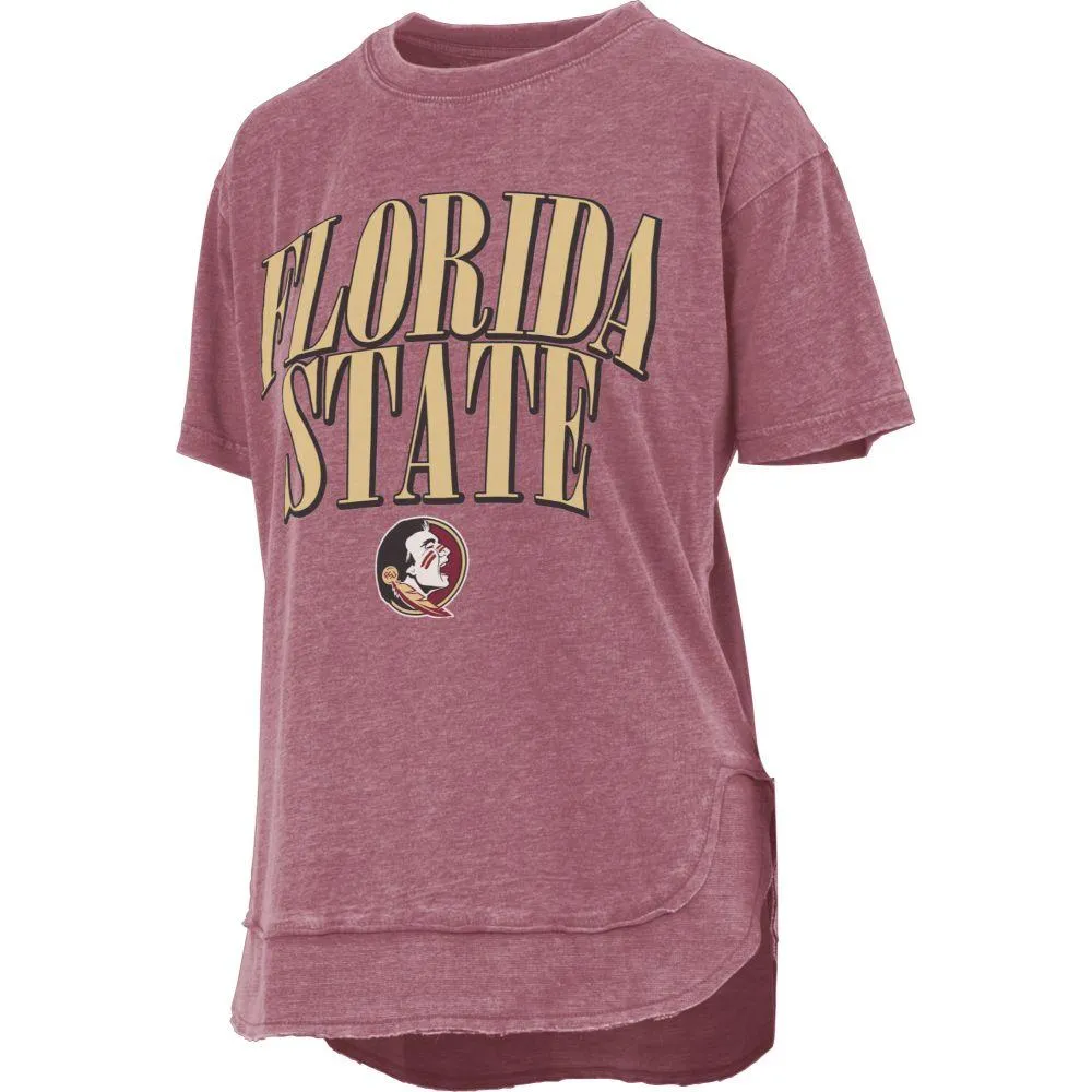 Fsu | Florida State Pressbox Primetime Arch Poncho Tee Alumni Hall