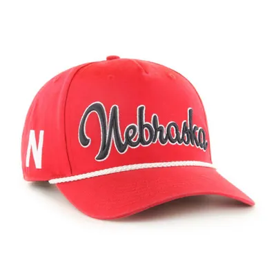  Huskers | Nebraska 47 Brand Overhand Mvp Script Rope Adjustable Cap | Alumni Hall