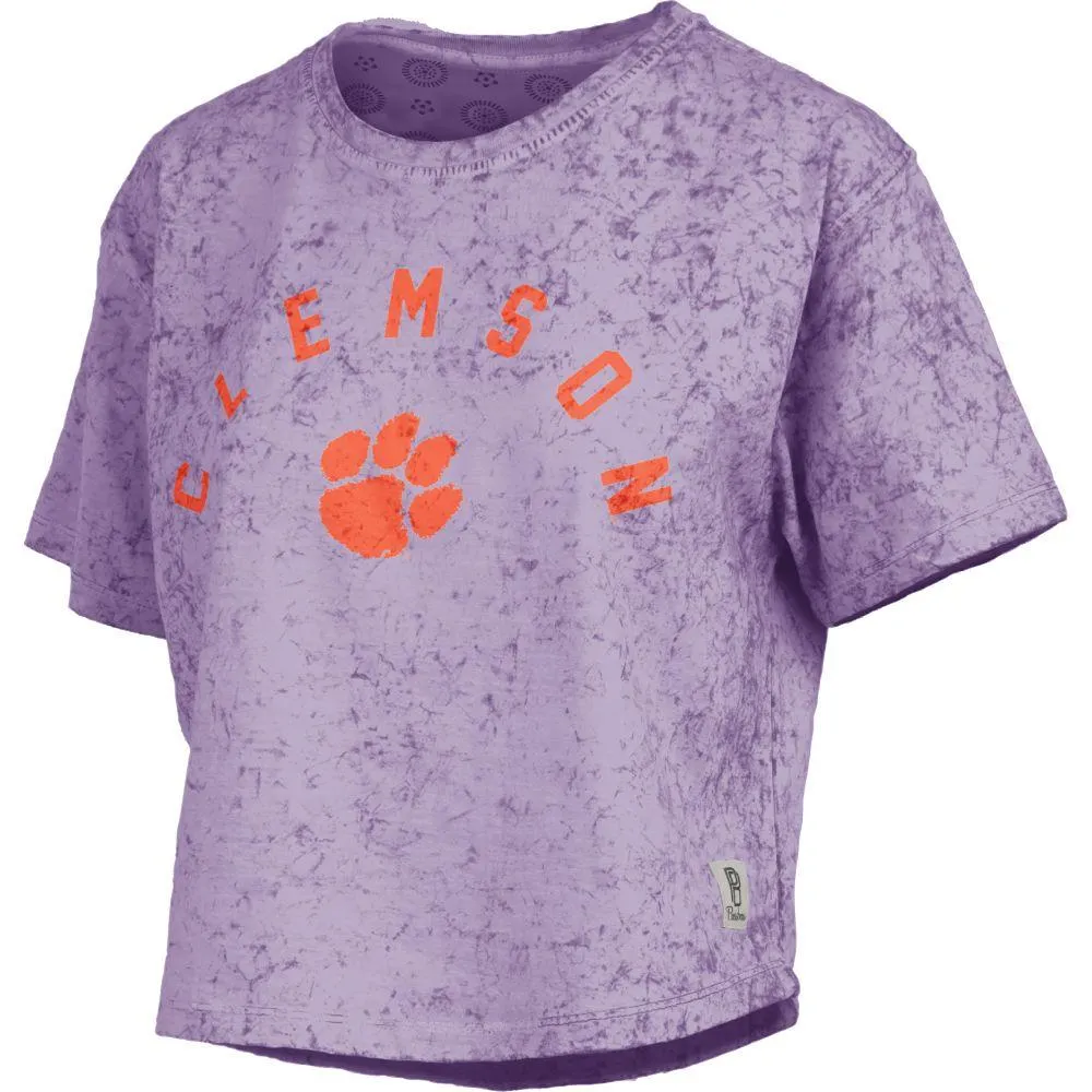 Clemson | Pressbox Pacey Sunwashed Waist Length Tee Alumni Hall