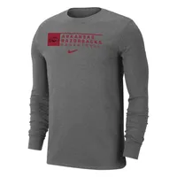 Razorbacks | Arkansas Nike Basketball Stack Long Sleeve Tee Alumni Hall