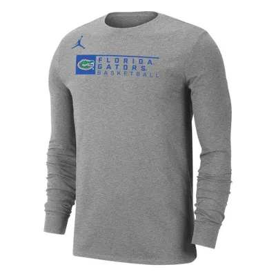 Gators | Florida Jordan Brand Basketball Stack Long Sleeve Tee Alumni Hall