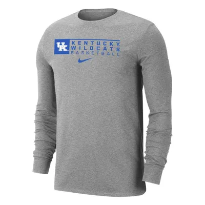 Cats | Kentucky Nike Basketball Stack Long Sleeve Tee Alumni Hall