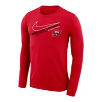 Wku | Western Kentucky Nike Dri- Fit Angled Basketball Long Sleeve Tee Alumni Hall