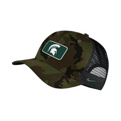  Spartans | Michigan State Nike C99 Camo Trucker Adjustable Cap | Alumni Hall