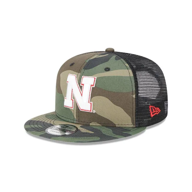 Huskers, Nebraska New Era 950 Team Script Flat Brim Hat