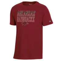 Razorbacks | Arkansas Champion Youth Cotton Ombre Stacked Tee Alumni Hall