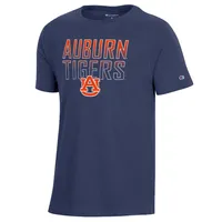 Aub | Auburn Champion Youth Cotton Ombre Stacked Tee Alumni Hall