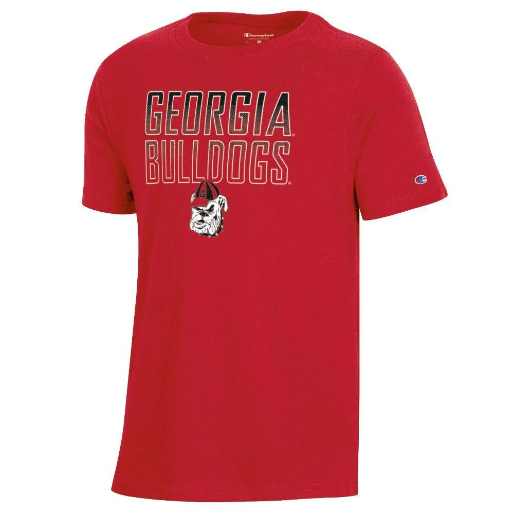 Dawgs | Georgia Champion Youth Cotton Ombre Stacked Tee Alumni Hall