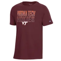 Virginia Tech Champion YOUTH Cotton Ombre Stacked Tee