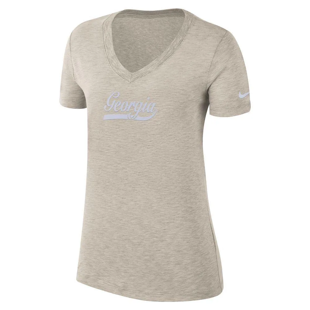 Dawgs | Georgia Nike Women's Dri- Fit Triblend Athletics Tee Alumni Hall