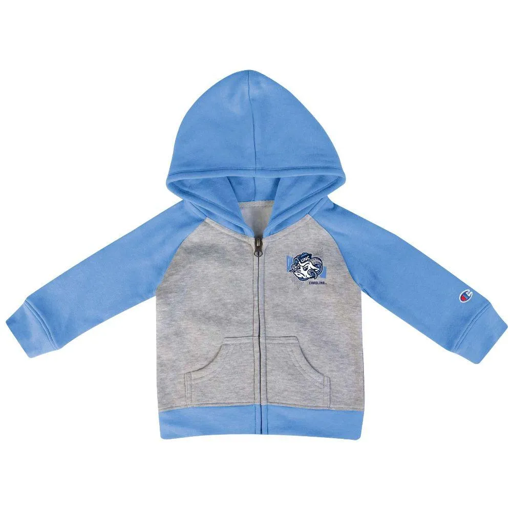 Unc | Carolina Champion Infant Raglan Full Zip Hoodie Alumni Hall