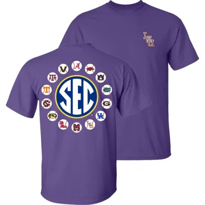 LSU, LSU Baseball SEC Bats Short Sleeve Tee