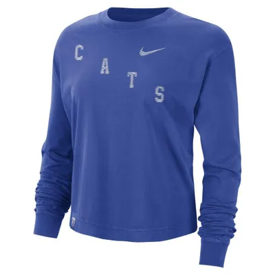 Cats | Kentucky Nike Women's Boxy Varsity Long Sleeve Tee Alumni Hall