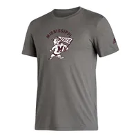 Bulldogs | Mississippi State Adidas Vault Bulldog With Flag Blend Tee Alumni Hall