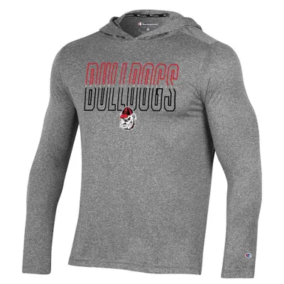 Dawgs | Georgia Champion Heathered Impact Hooded Long Sleeve Tee Alumni Hall