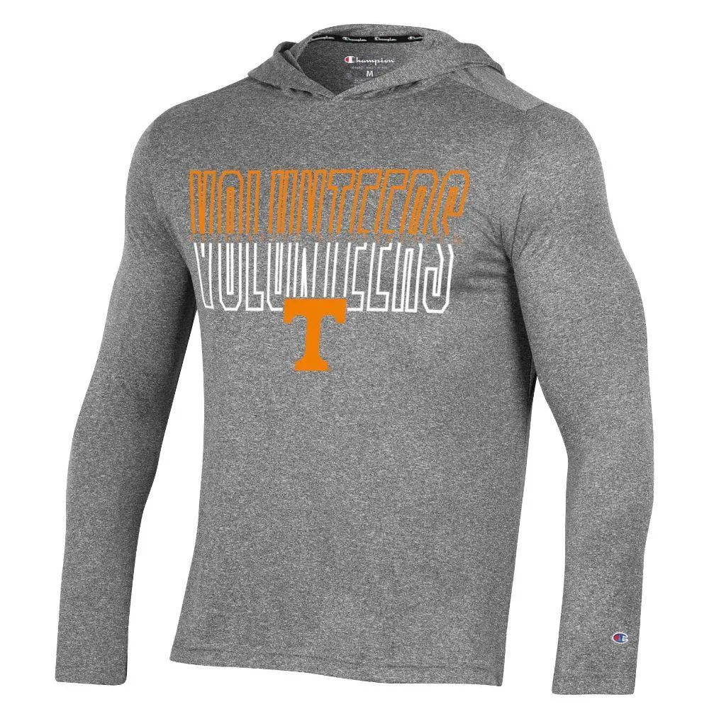 Vols | Tennessee Champion Heathered Impact Hooded Long Sleeve Tee Alumni Hall