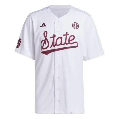 Alumni Hall Bulldogs, Mississippi State Adidas Pinstripe Baseball Jersey  Alumni Hall