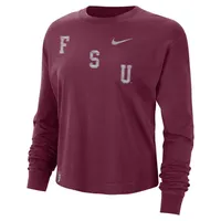 Fsu | Florida State Nike Women's Boxy Varsity Long Sleeve Tee Alumni Hall