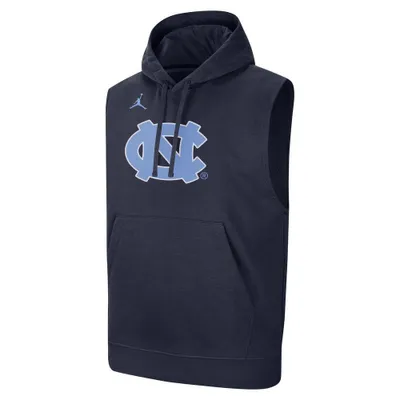 Unc | Jordan Brand Men's Dri- Fit Fleece Sleeveless Hoodie Alumni Hall