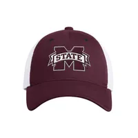  Bulldogs | Mississippi State Adidas Mascot Block M State Slouch Trucker Hat | Alumni Hall