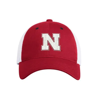  Huskers | Nebraska Adidas Mascot Block N Slouch Trucker Hat | Alumni Hall