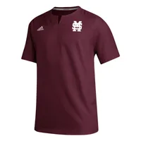 Bulldogs | Mississippi State Adidas Icon Cage Short Sleeve Jacket Alumni Hall