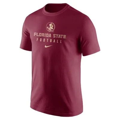 Fsu | Florida State Nike Men's Dri- Fit Team Issue Football Tee Alumni Hall