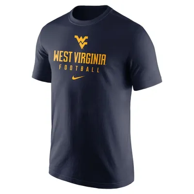 Wvu | West Virginia Nike Men's Dri- Fit Team Issue Football Tee Alumni Hall