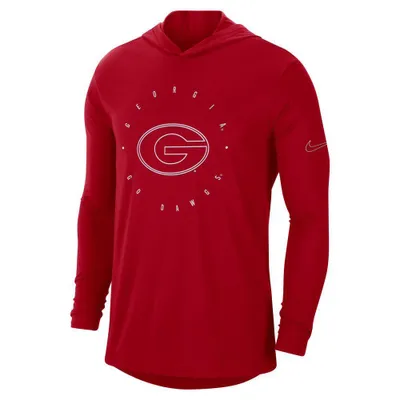 Dawgs | Georgia Nike Men's College Dri- Fit T Shirt Hoodie Alumni Hall
