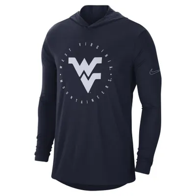 Wvu | West Virginia Nike Men's College Dri- Fit T Shirt Hoodie Alumni Hall