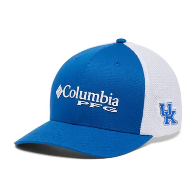 Columbia PFG Mesh Fish Flag Collegiate Ball Cap - University of