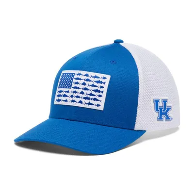 Cats | Kentucky Columbia Pfg Fish Flag Mesh Flex Fit Hat Alumni Hall